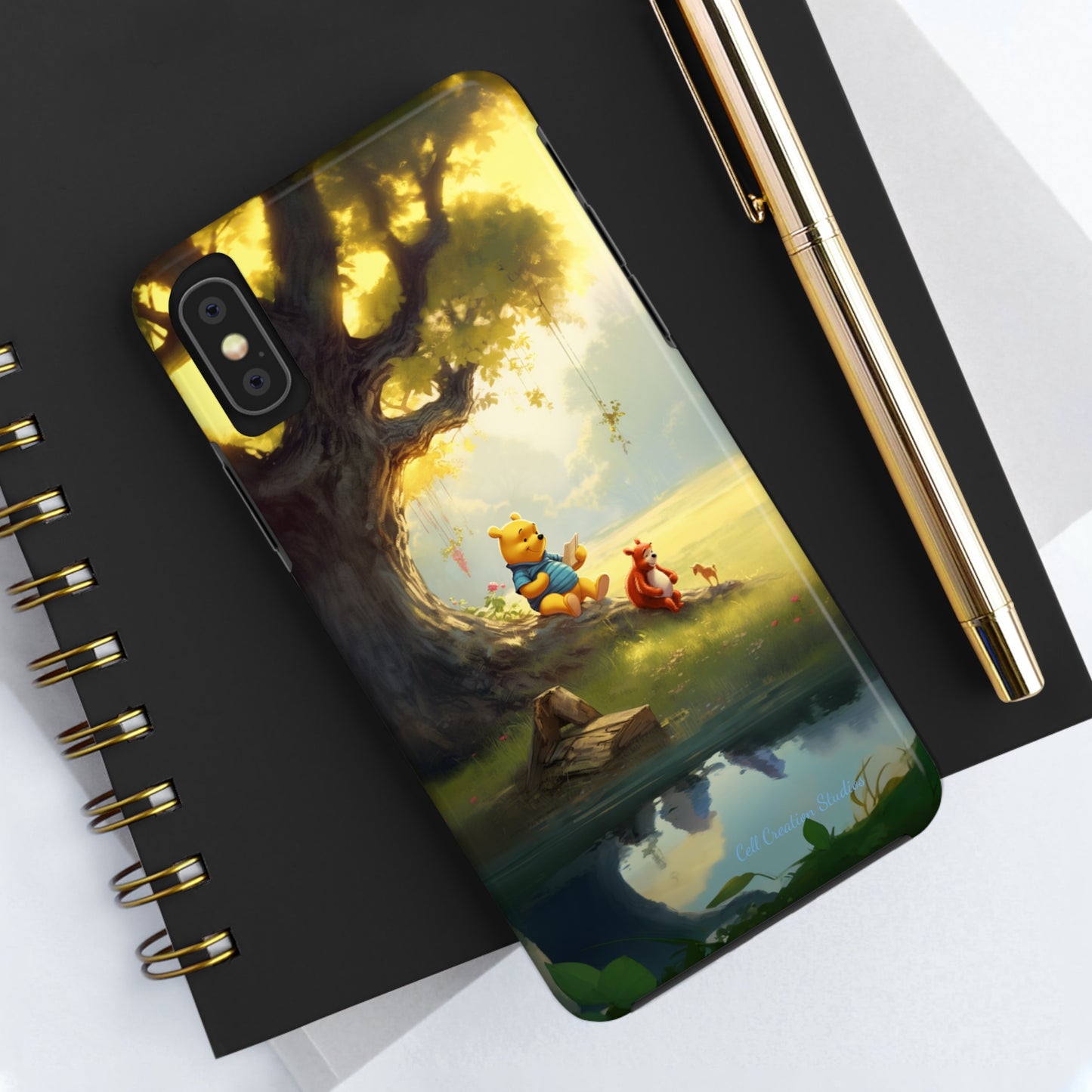 Introducing the "Winnie-The-Pooh Storytime" Cell Phone Case – A Nostalgic Journey with Friends -Tough Phone Cases