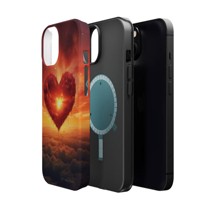 Introducing the "Sky-Heart Radiance" Cell Phone Case – Carry Love's Glow Everywhere You Go -MagSafe Tough Cases