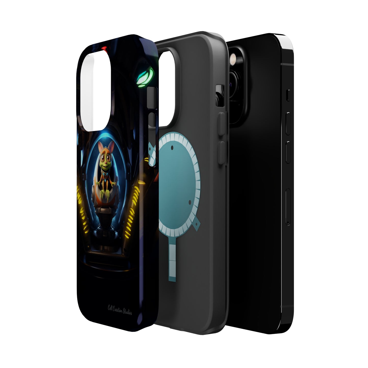 The "Galactic Explorer Alien Spaceship" Phone Case -MagSafe Tough Cases