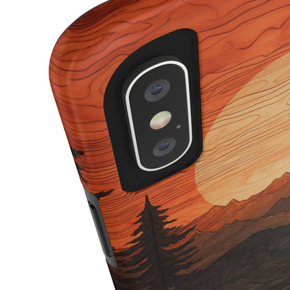 The "Sunset Mountains" Phone Case -Tough Phone Cases