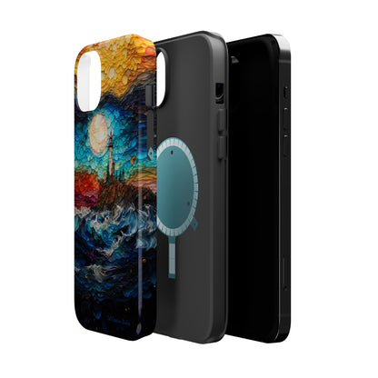 "Coastal Canvas Guardian" -MagSafe Tough iPhone Cases