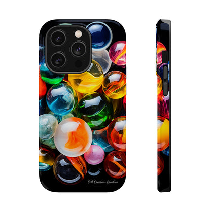 Introducing the "Vibrant Marbles Mosaic" Cell Phone Case – Carry a Kaleidoscope of Colors! -MagSafe Tough Cases