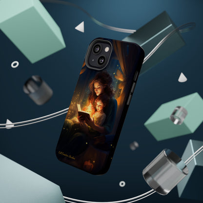 Introducing the "Bedtime Story Bliss" Cell Phone Case – Cherish Heartwarming Moments with Every Glance -MagSafe Tough Cases