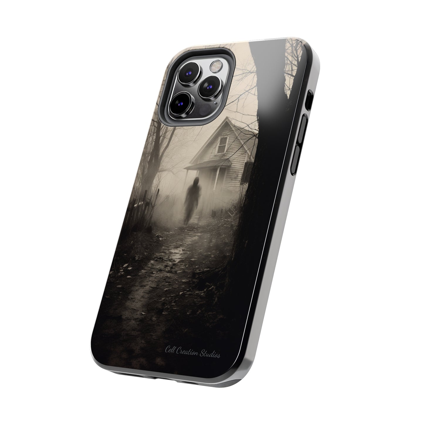 Introducing the "Ethereal Encounter" Cell Phone Case – Unveil the Mystery of the Ghostly Presence -Tough Phone Cases