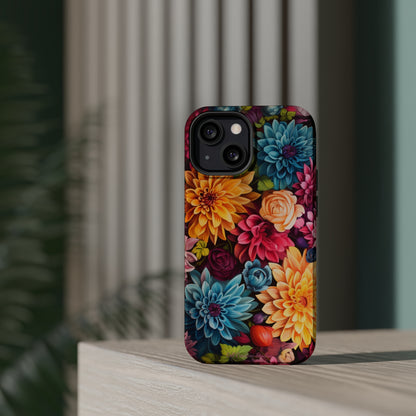 Introducing the "Floral Harmony" Cell Phone Case – Elevate Your Style with Nature's Grace -MagSafe Tough Cases