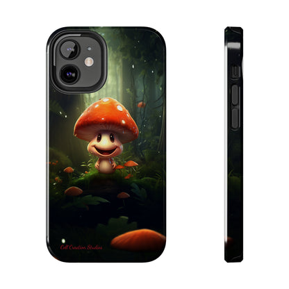 Introducing the "Cheerful Smiling Mushroom" Cell Phone Case – Spread Joy with Every Glance -Tough Phone Cases