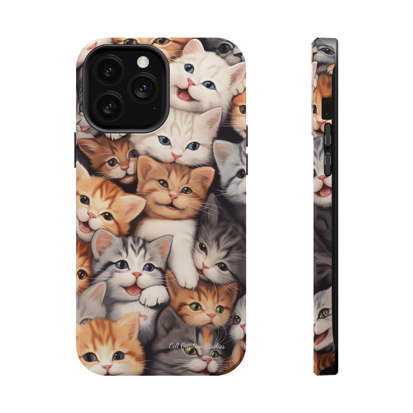 "Kitten Cuddle Haven" Phone Case -MagSafe Tough Cases