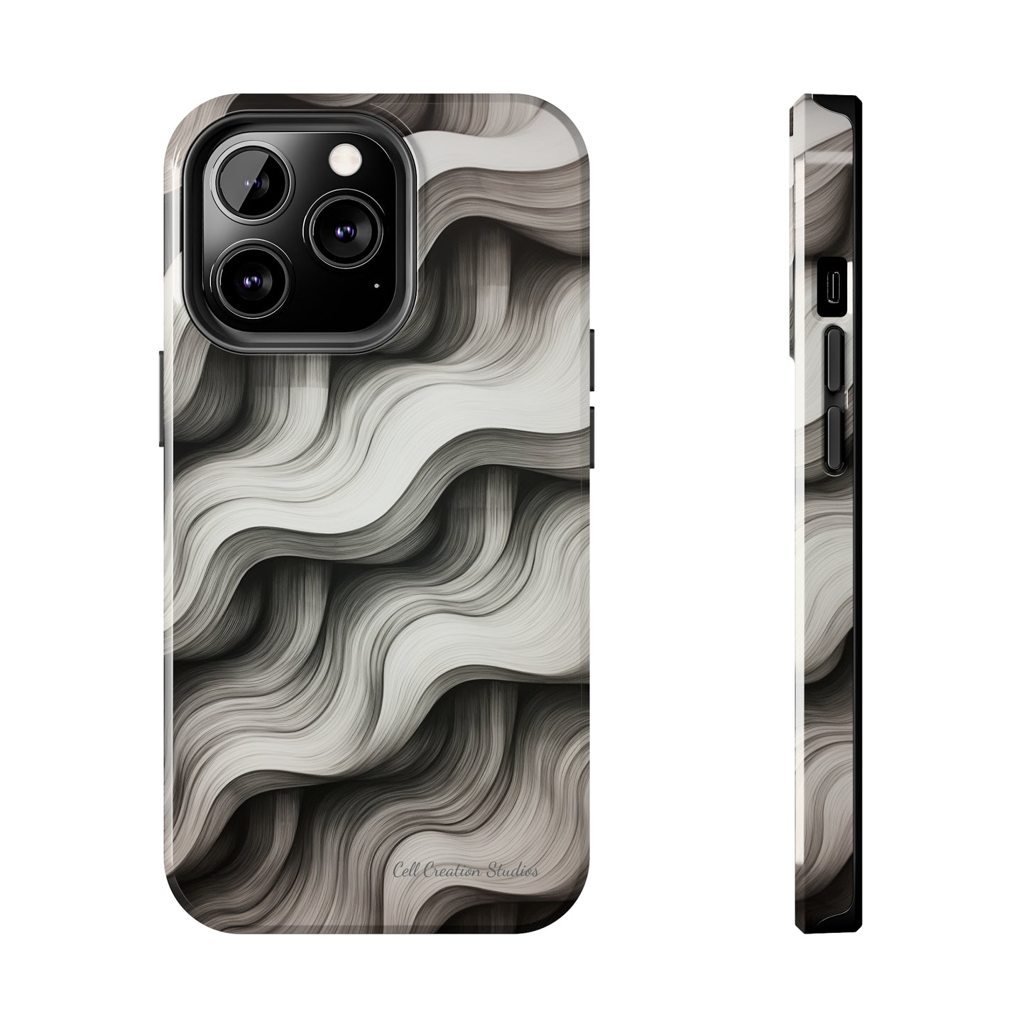 The "Geometric Waves" Cell Phone Case -Tough Phone Cases