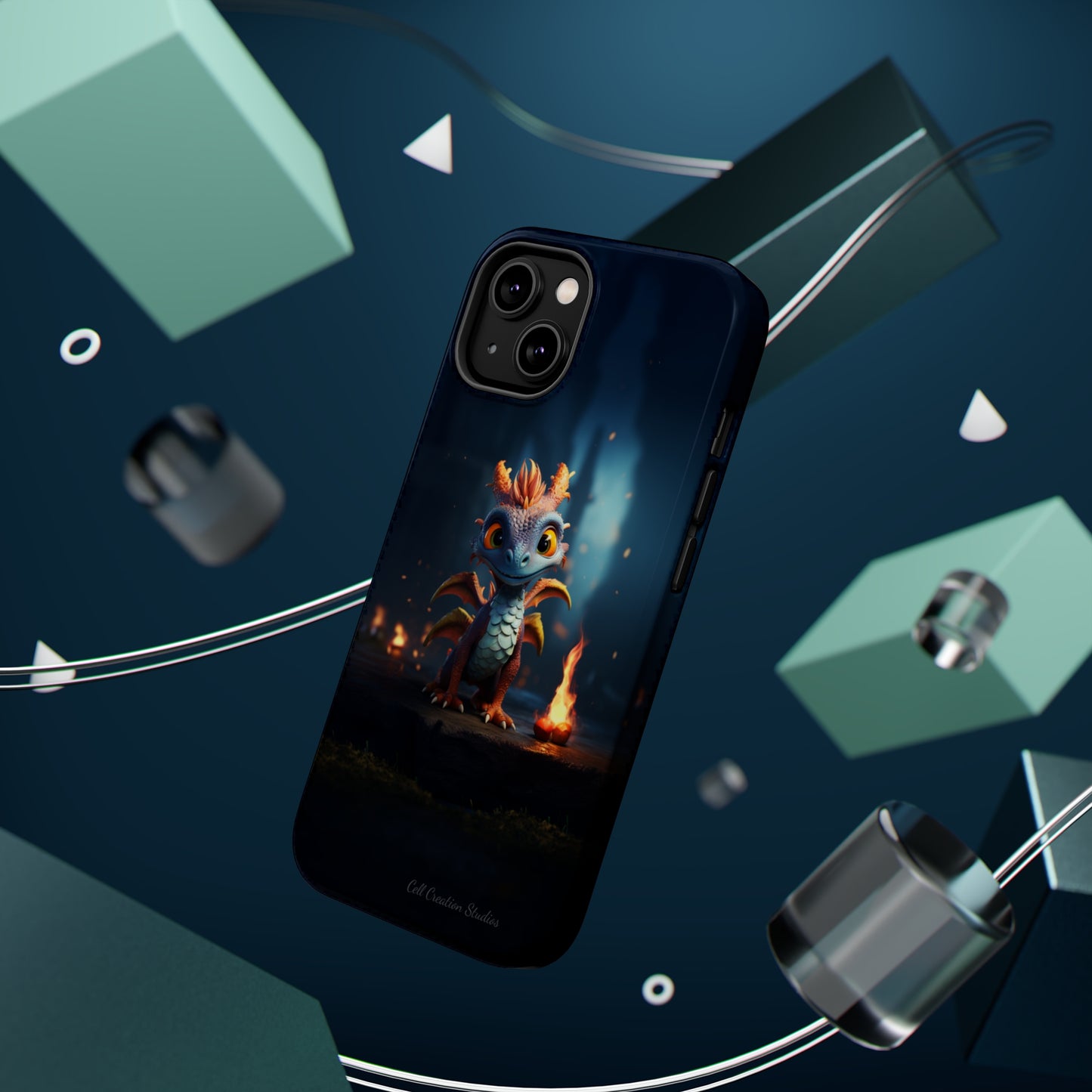 Introducing the "Azure Dragon" Cell Phone Case – Unleash Mythical Marvels -MagSafe Tough Cases