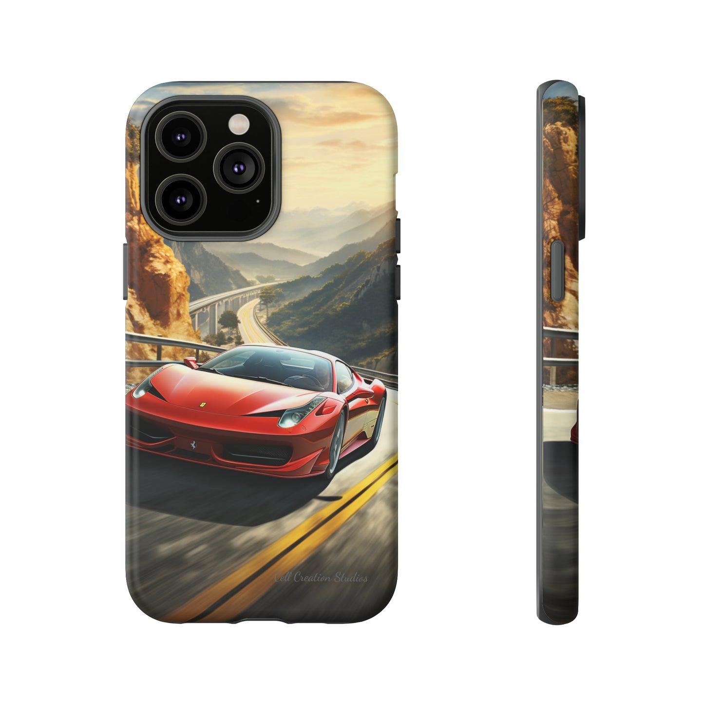 "Mountain Majesty Ferrari Edition" -Tough iPhone Cases