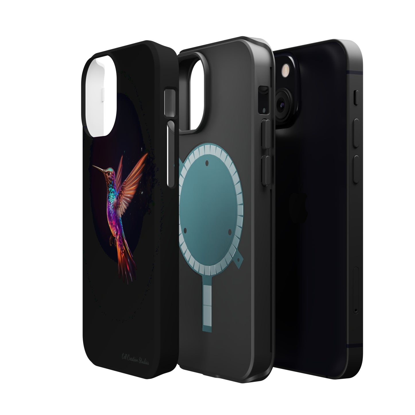 Introducing the "Enchanted Hummingbird" Cell Phone Case – Elegance Meets Nature -MagSafe Tough Cases