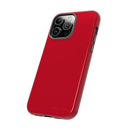 "Bold Crimson Shield" -Tough iPhone Cases