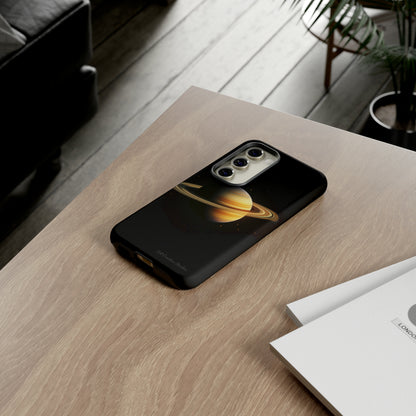 Introducing the "Saturn's Elegance" Cell Phone Case – A Cosmic Masterpiece -Tough Cases