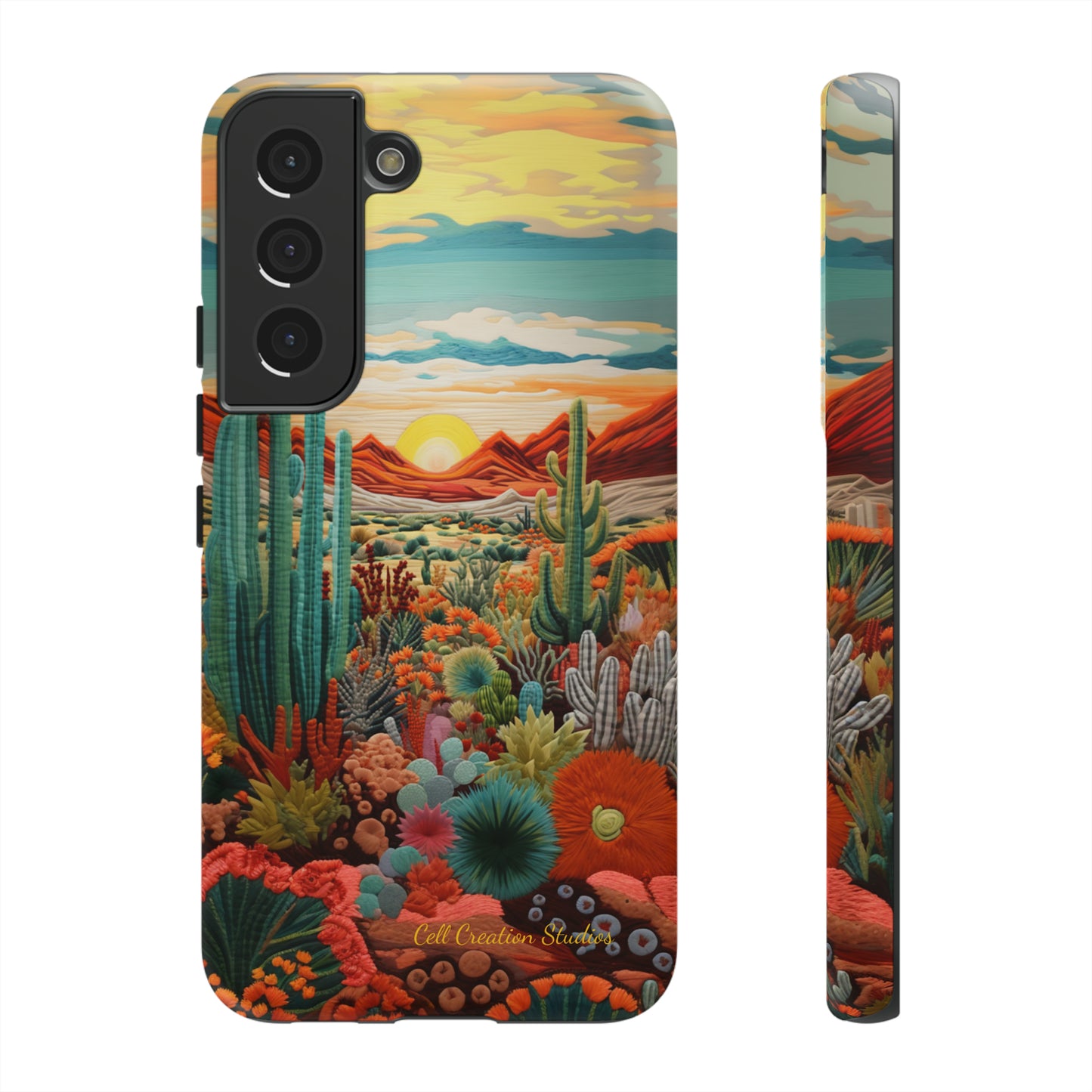 "Desert Bloom Embroidery" -Tough Samsung Cases