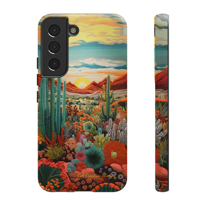 "Desert Bloom Embroidery" -Tough Samsung Cases