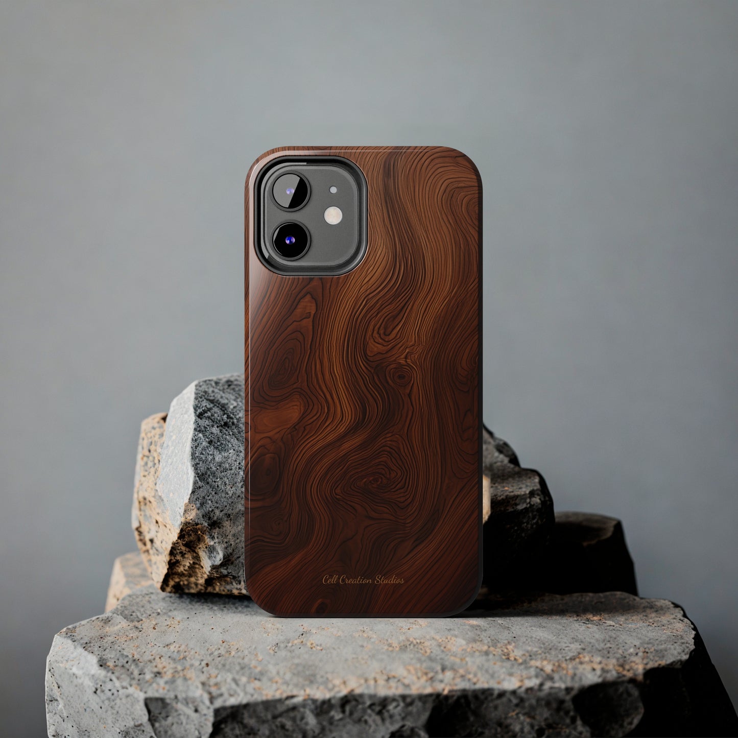 Introducing the "Natural Woodgrain" Cell Phone Case – Embrace Organic Beauty with Wood Pattern Design -Tough Phone Cases