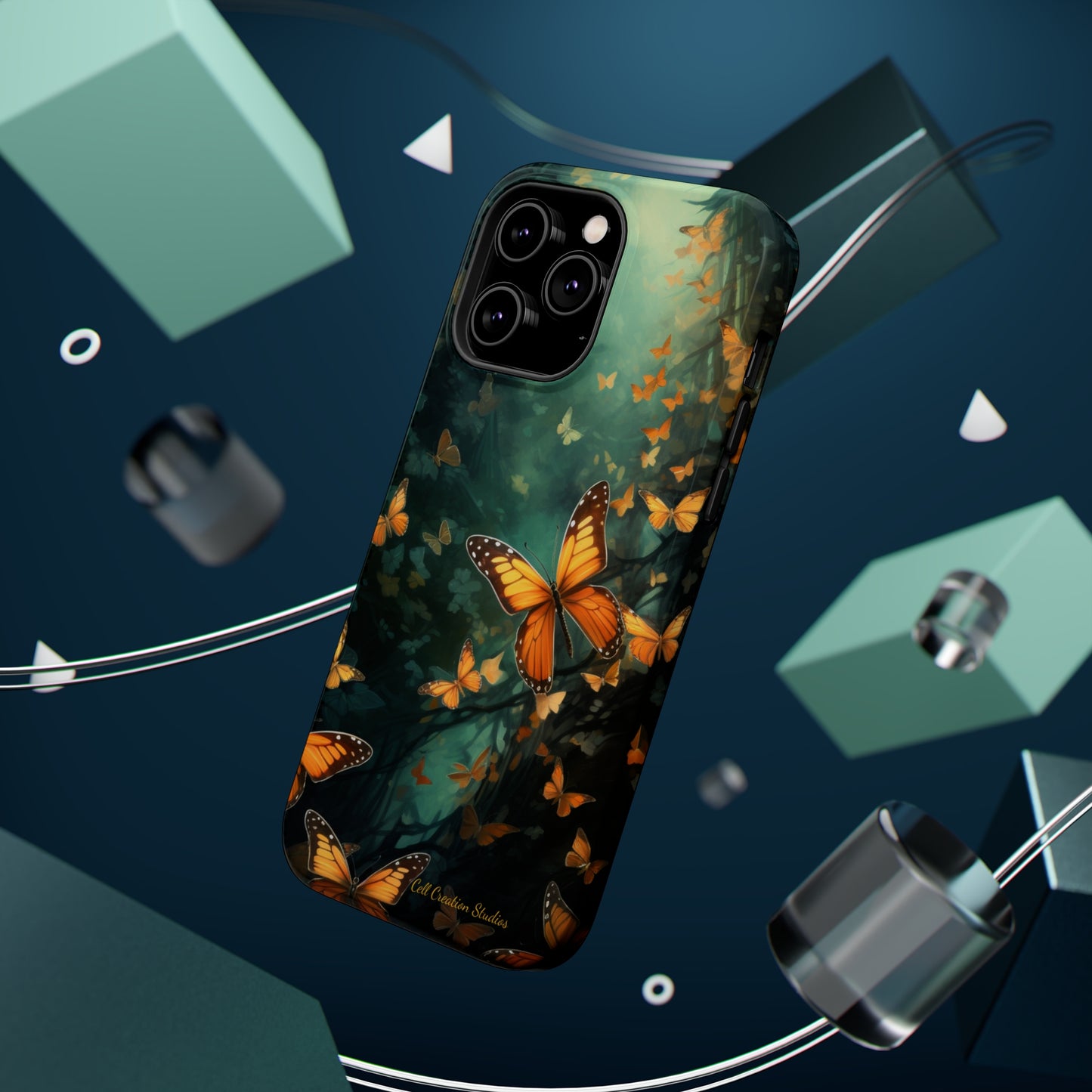 Introducing the "Butterfly Symphony" Cell Phone Case – Embrace the Dance of Nature! -MagSafe Tough Cases