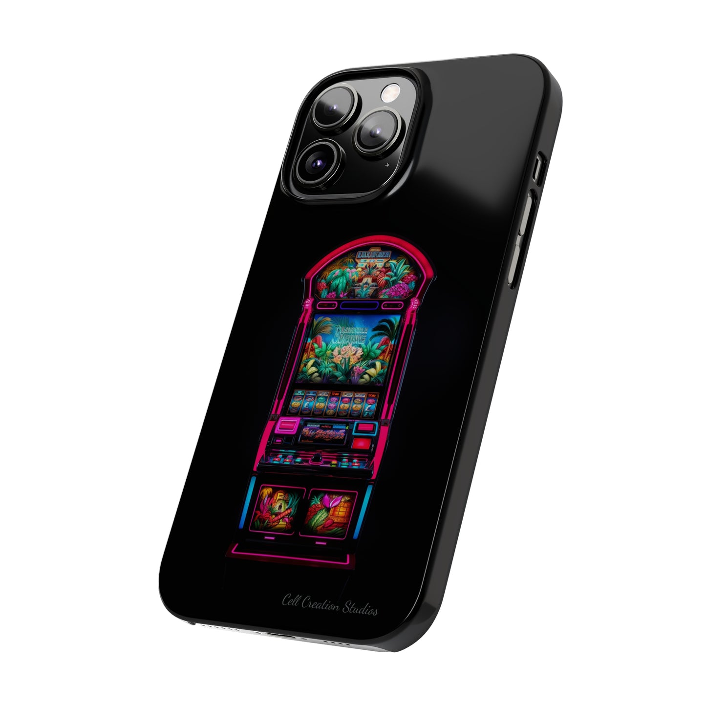 Introducing the "Vibrant Slot Frenzy" Cell Phone Case – Experience the Thrill of Colors and Luck -Slim Phone Cases