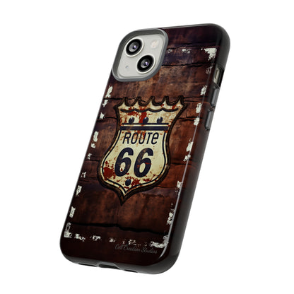 "Retro Route 66" Phone Case -Tough Cases