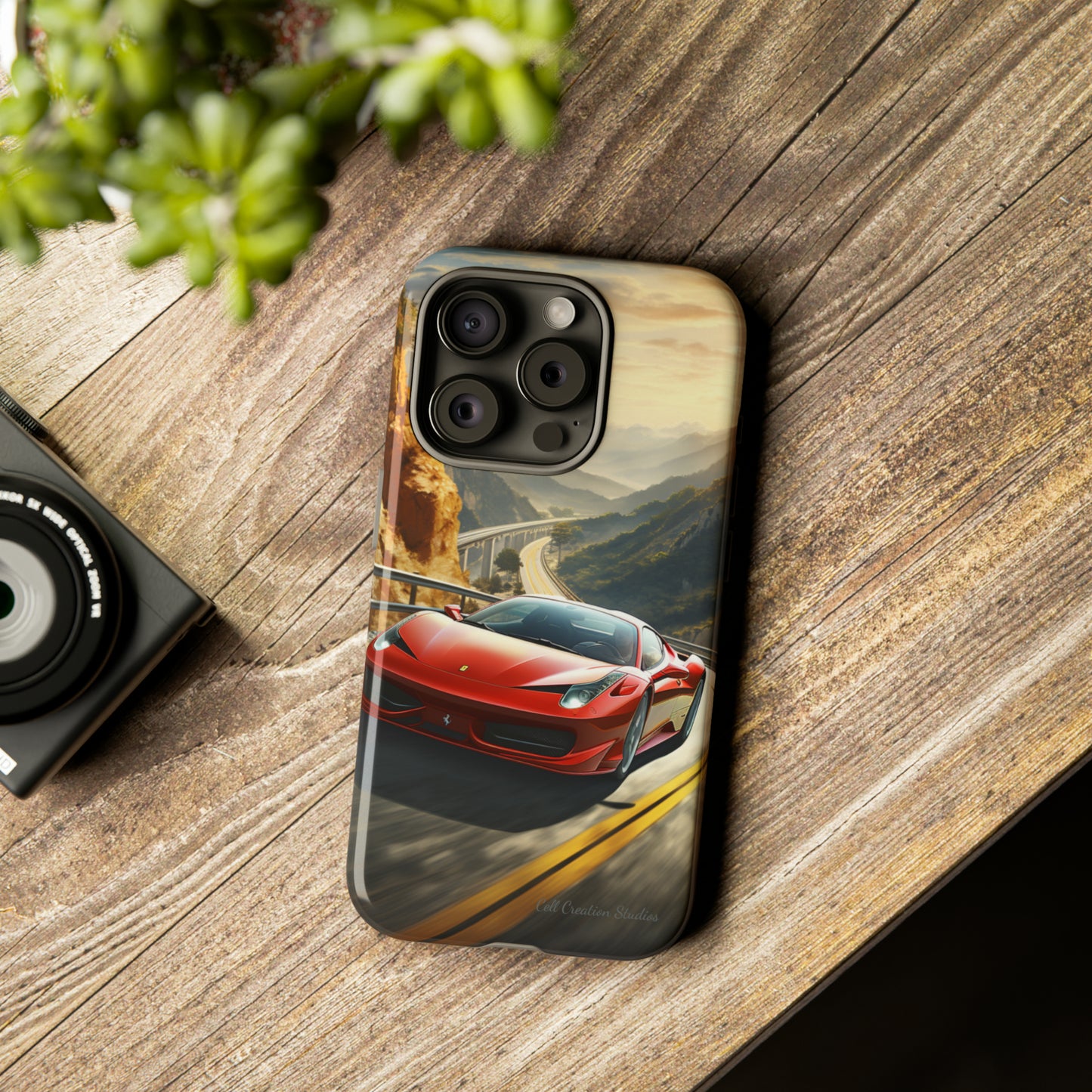 "Mountain Majesty Ferrari Edition" -Tough iPhone Cases