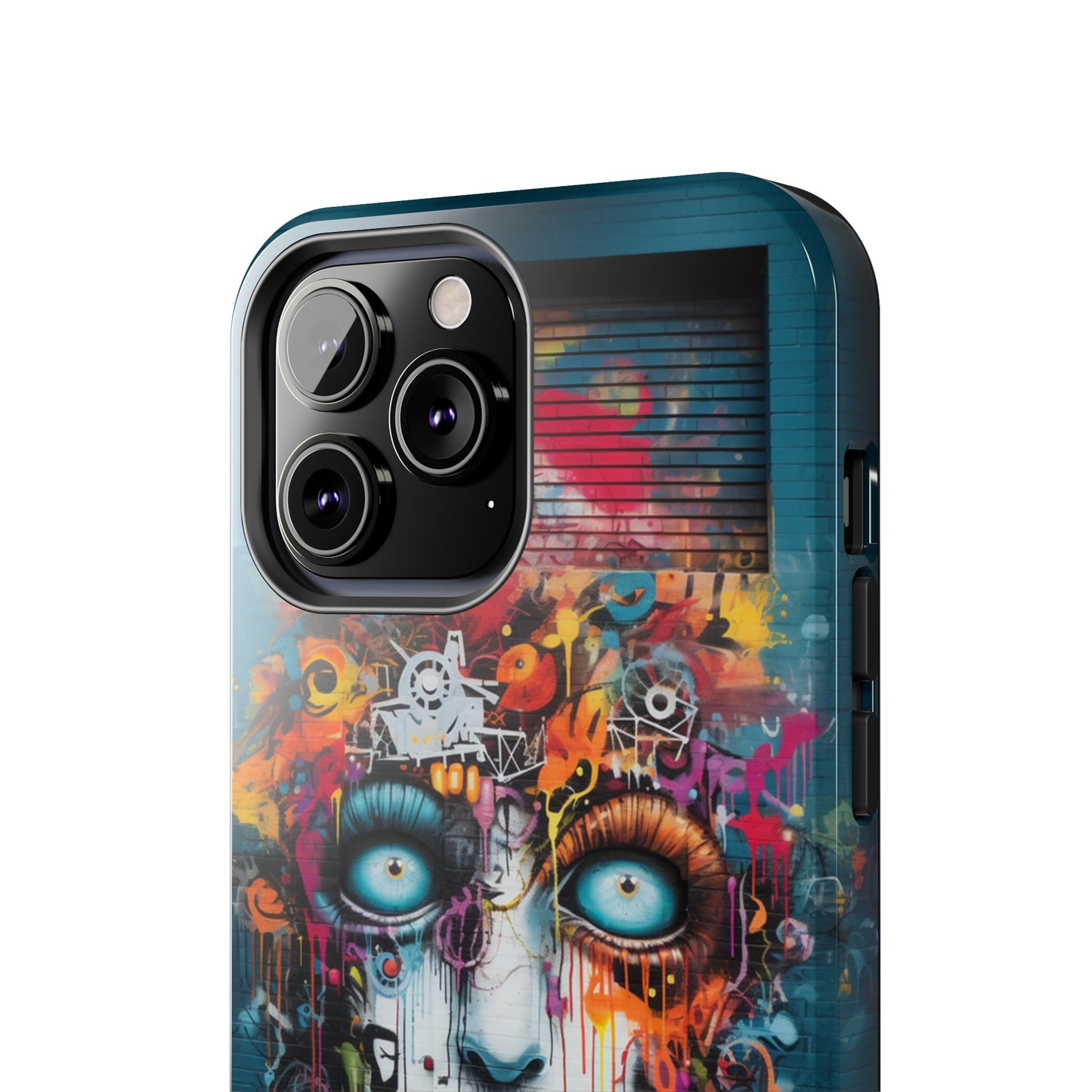 Elevate Your Style with our "Graffiti Face Concrete Wall" Phone Case -Tough Phone Cases