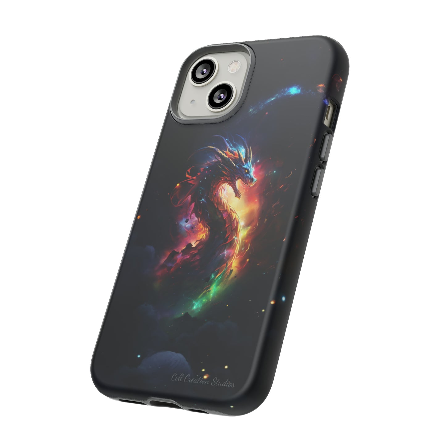 "Cosmic Dragon Unleashed" -Tough iPhone Cases