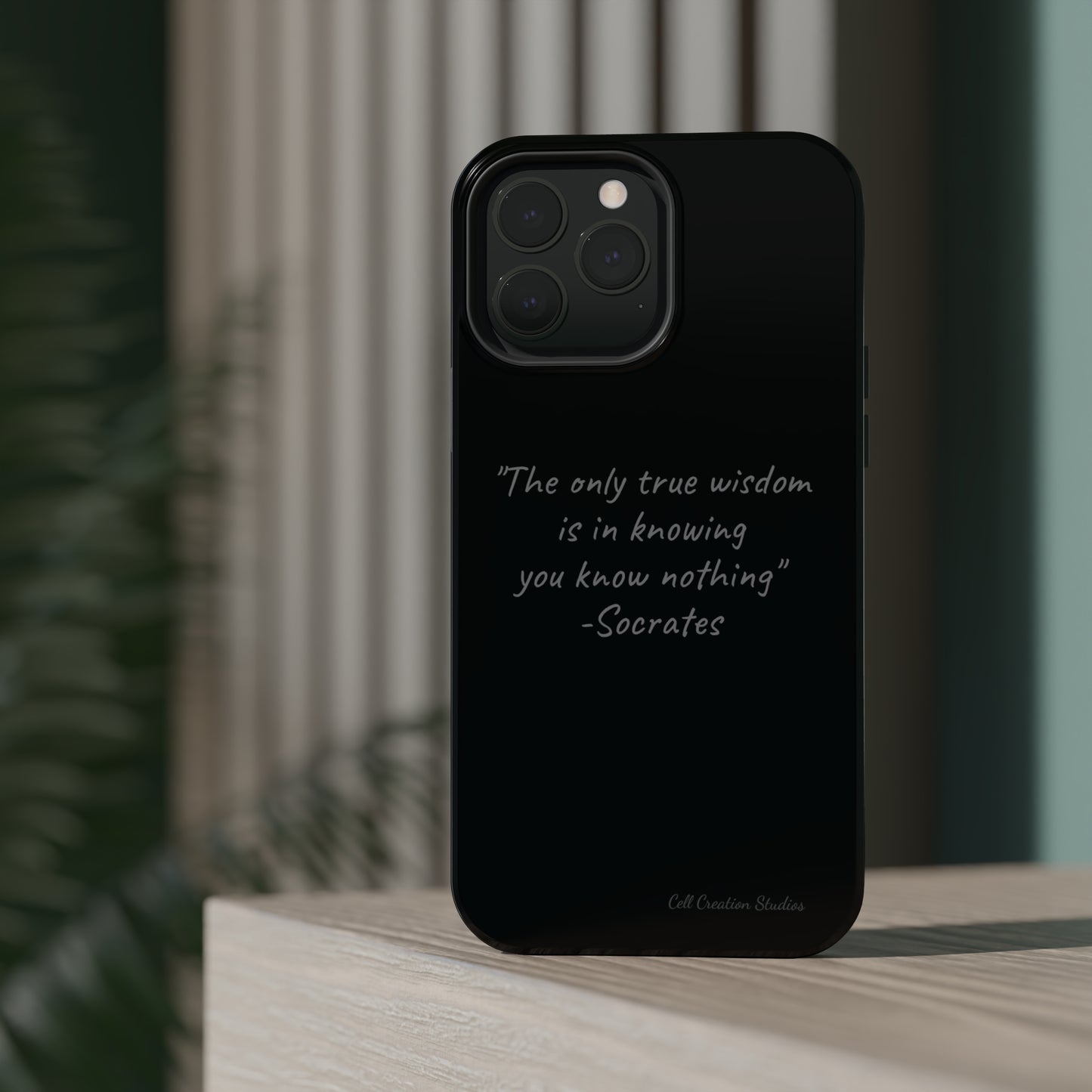 The "Socrates' Wisdom" Quote Phone Case -MagSafe Tough Cases