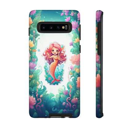 "Pink Seaflower Mermaid" -Tough Samsung Phone Cases