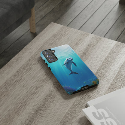 The "Dolphin Serenity" -Tough Samsung Phone Cases