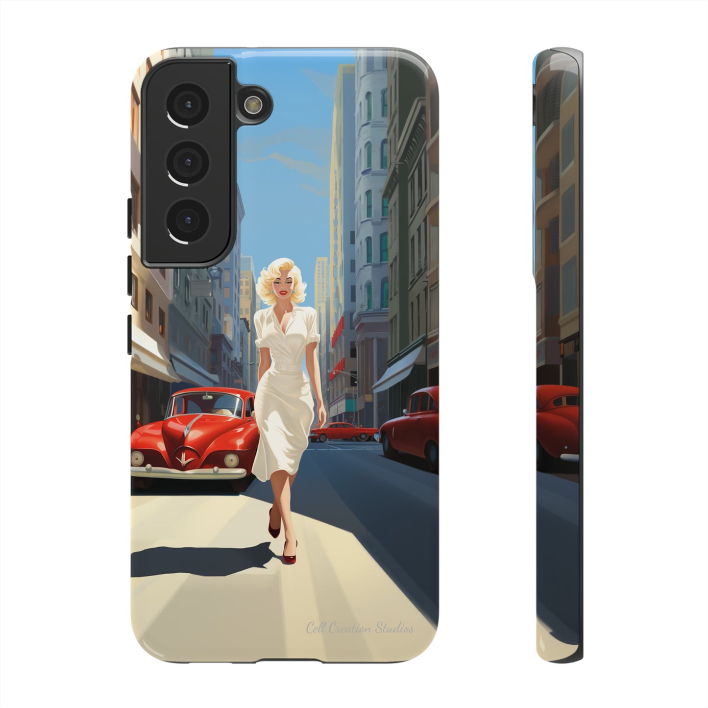 "City Stroll Glamour" Marilyn Monroe Phone Case -Tough Cases