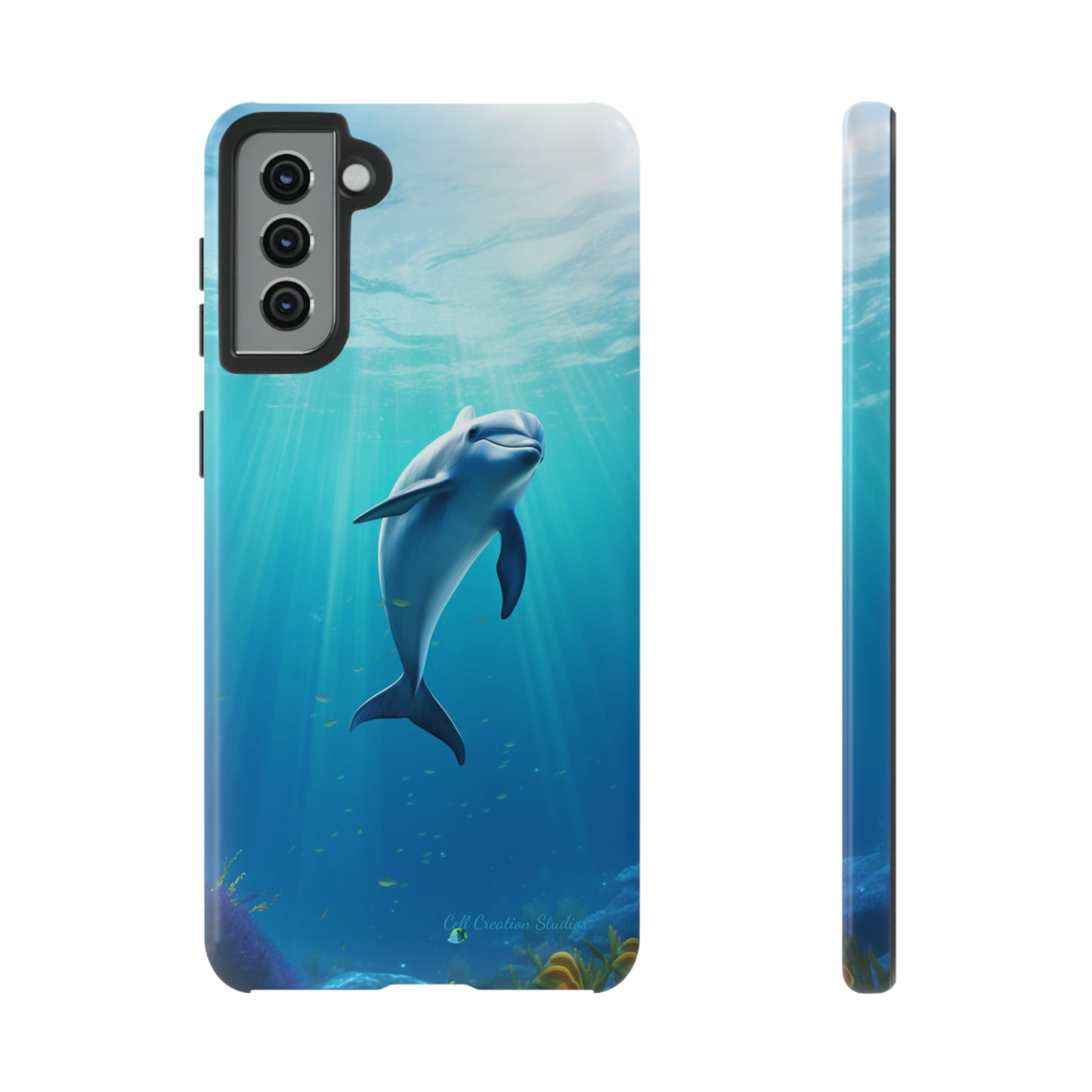 The "Dolphin Serenity" -Tough Samsung Phone Cases