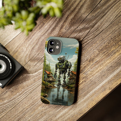 Introducing the "Robo-Rescue" Cell Phone Case – Witness a Heartwarming Scene of Robot Seeking Assistance -Slim Phone Cases