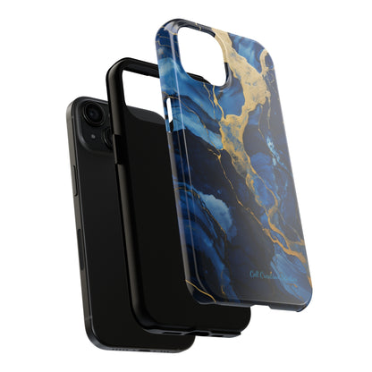 "Azure Elegance Marble" -Tough iPhone Cases