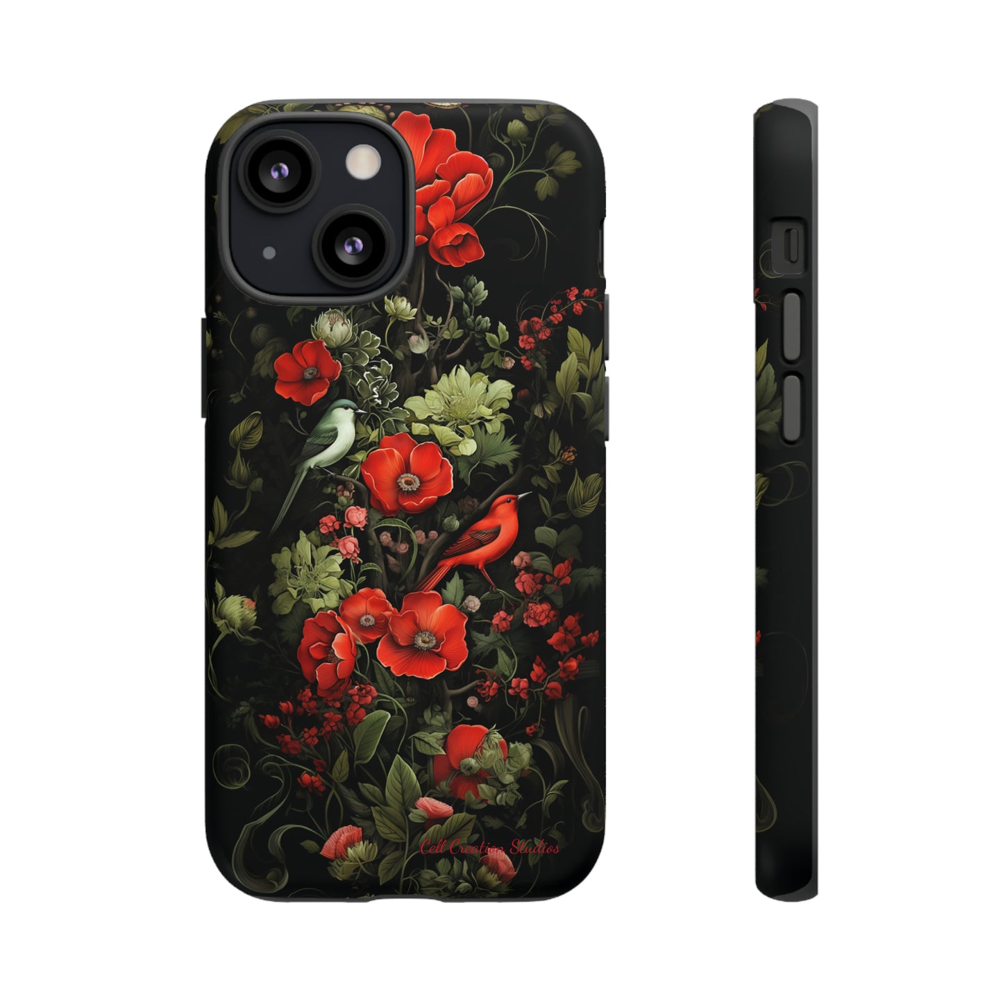 "Floral Serenade Elegance" -Tough iPhone Cases