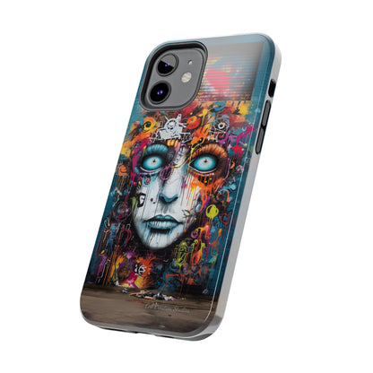 Elevate Your Style with our "Graffiti Face Concrete Wall" Phone Case -Tough Phone Cases