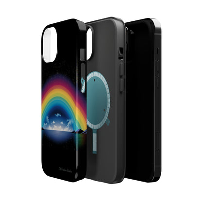 "Vibrant Skies: Rainbow Sunset" Cell Phone Case -MagSafe Tough Cases