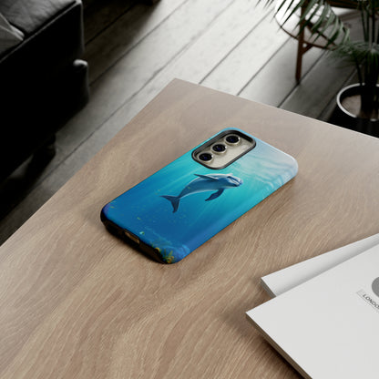 The "Dolphin Serenity" -Tough Samsung Phone Cases