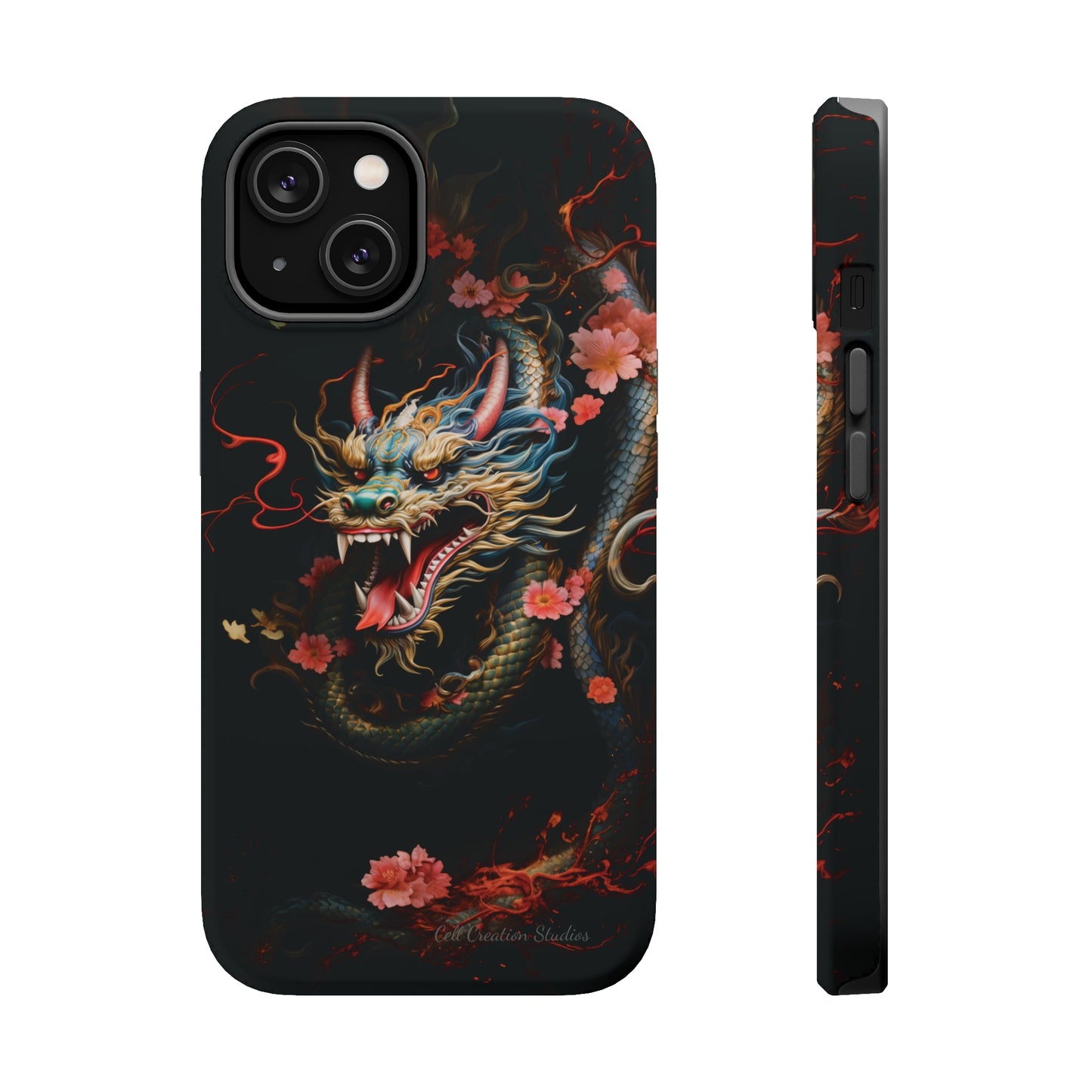 Introducing the "Mystical Japanese Dragon" Cell Phone Case – Unleash the Dragon's Power -MagSafe Tough Cases