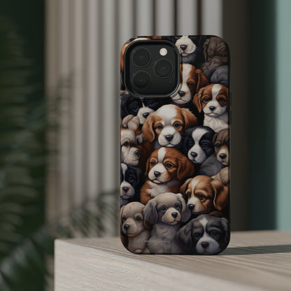 "Puppy Pile" Cuddles Phone Case -MagSafe Tough Cases