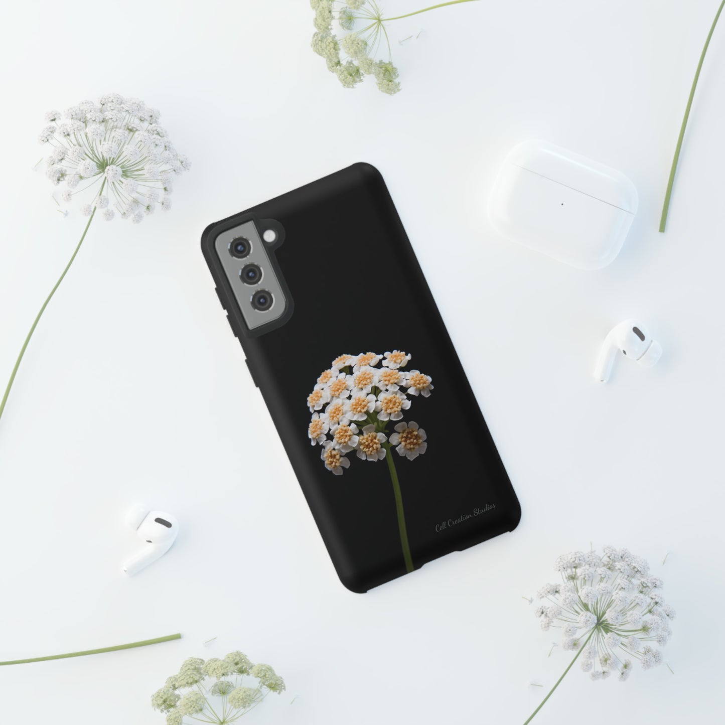 "Elegant Yarrow Bloom" -Tough Samsung Phone Cases