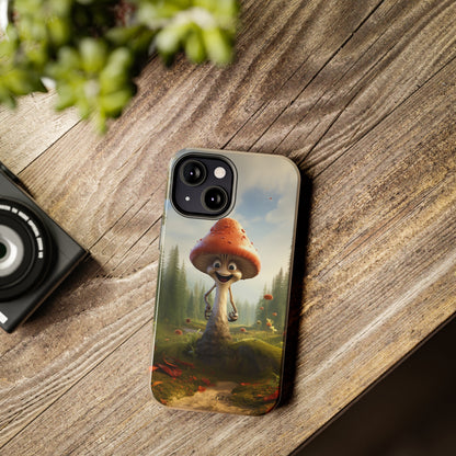 Introducing the "Smiling Mushroom" Cell Phone Case – Spread Joy with Every Glance! -Tough Phone Cases