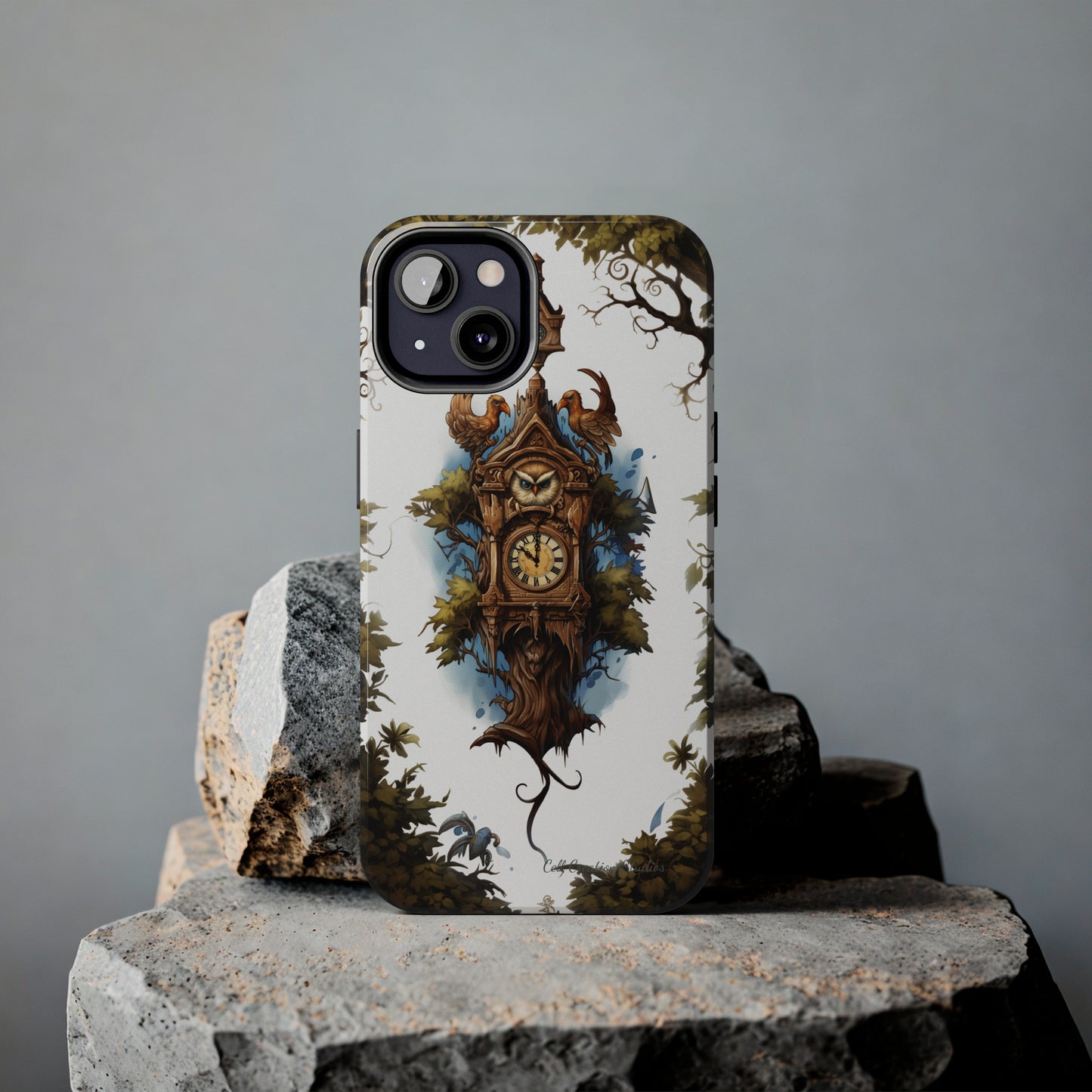 Introducing the "Timeless Charm Cuckoo Clock" Cell Phone Case – Embrace Vintage Elegance -Tough Phone Cases