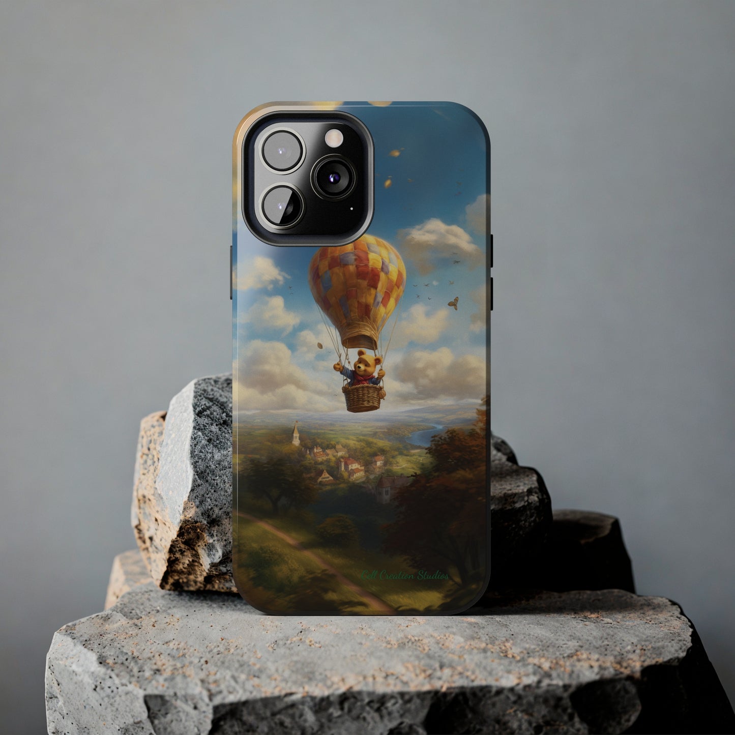 Introducing the "Winnie-The-Pooh's Balloon Adventure" Cell Phone Case – Soar to New Heights in Style -Tough Phone Cases