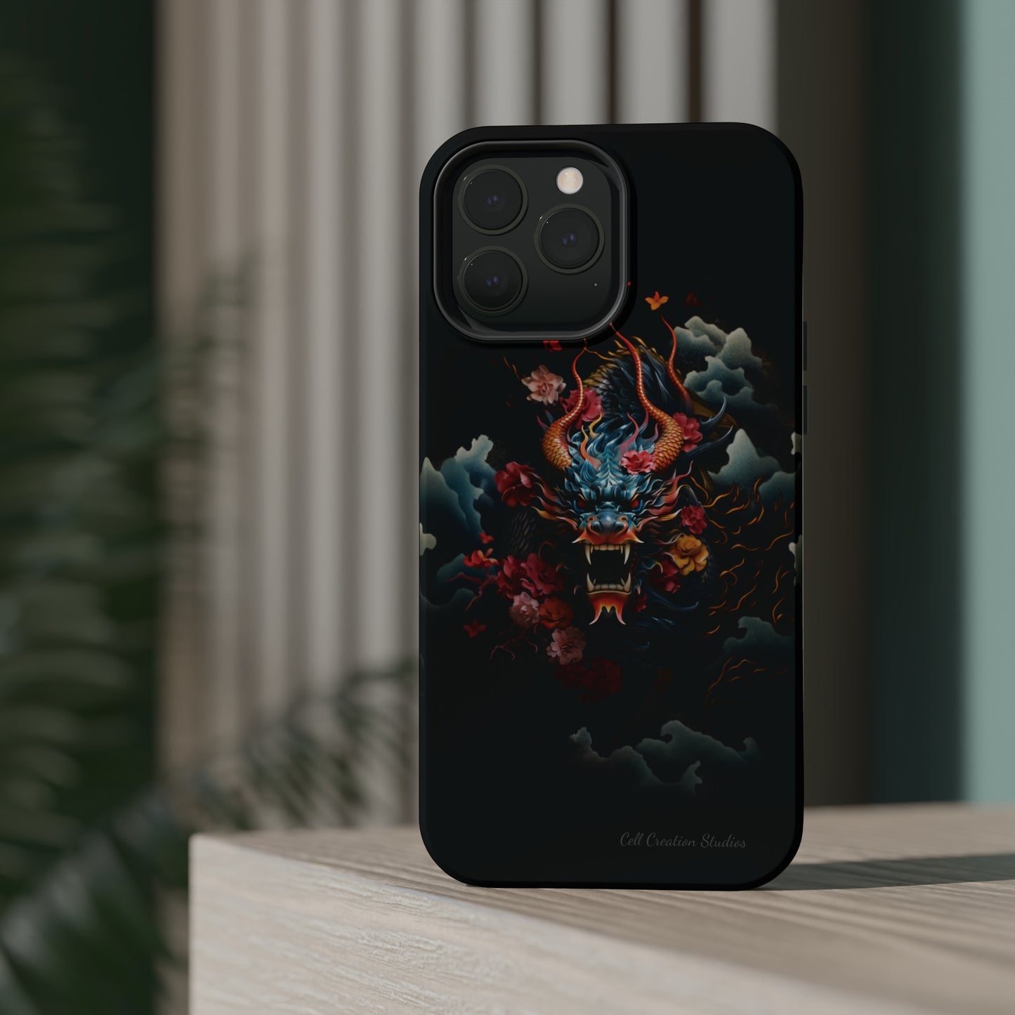 Introducing the "Japanese Dragon Majesty" Cell Phone Case – Embrace the Legend in Style -MagSafe Tough Cases