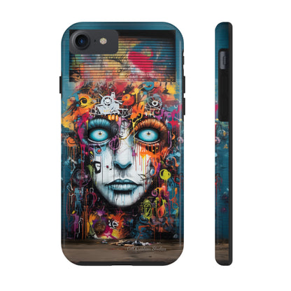 Elevate Your Style with our "Graffiti Face Concrete Wall" Phone Case -Tough Phone Cases