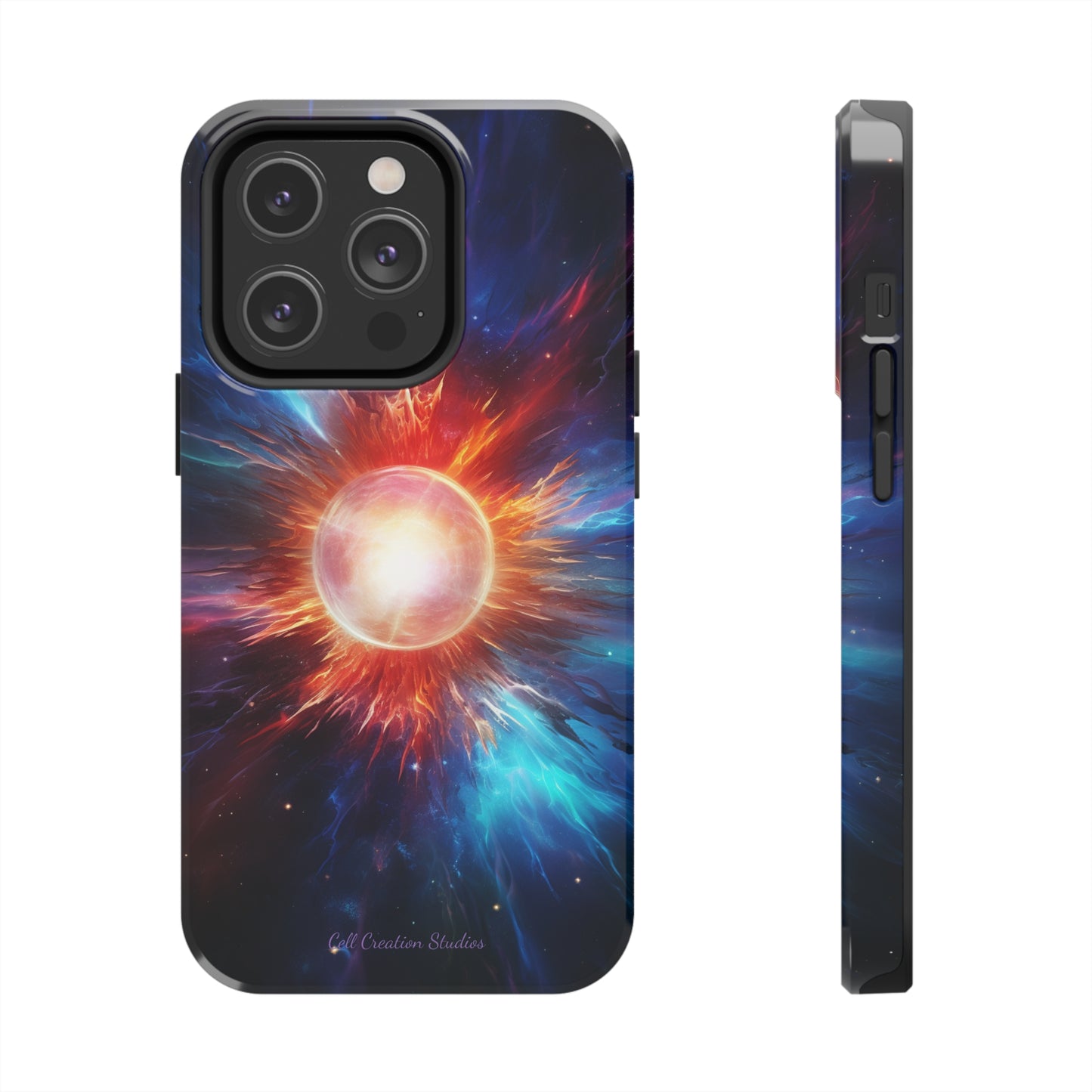 Introducing the "Stellar Cataclysm" Cell Phone Case – Capture the Cosmic Drama of a Neutron Star Explosion! -Tough Phone Cases