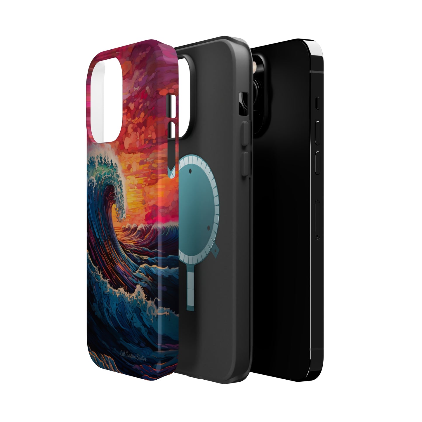 "Colorful Ocean Wave" Cell Phone Case -MagSafe Tough Cases