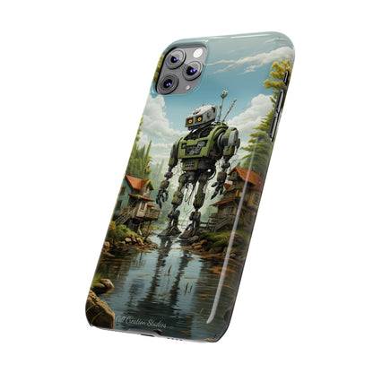 Introducing the "Robo-Rescue" Cell Phone Case – Witness a Heartwarming Scene of Robot Seeking Assistance -Slim Phone Cases