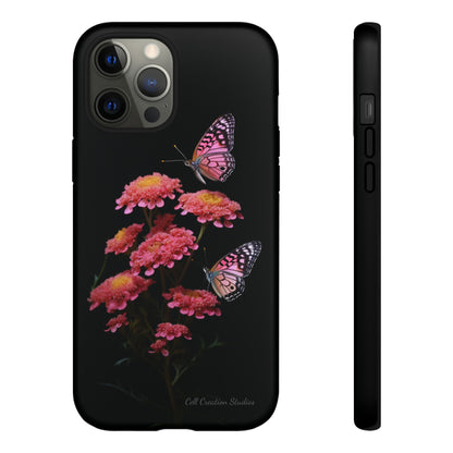 "Achillea Desert Eve Deep Rose & Butterfly" Phone Case -Tough Cases