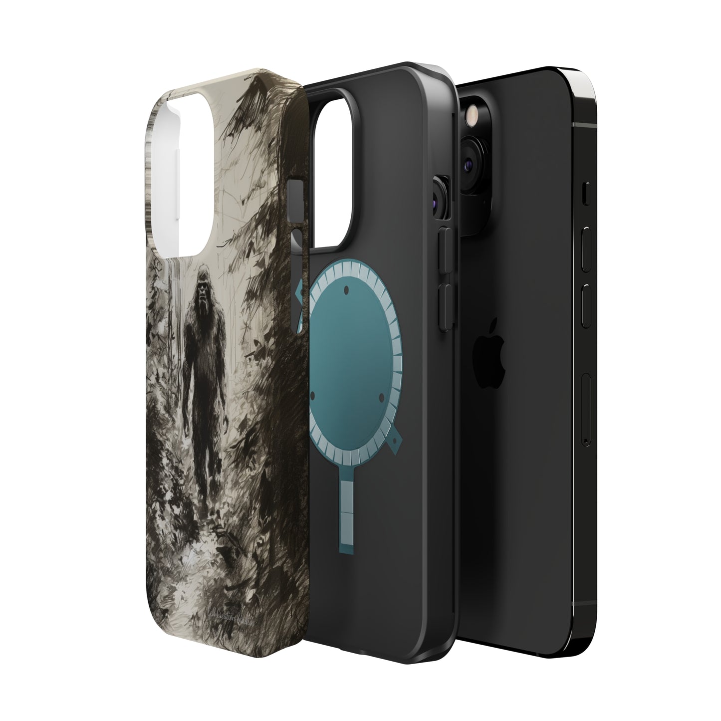 "Bigfoot in the Wilderness" Cell Phone Case – Encounter Bigfoot's Mystery -MagSafe Tough Cases